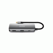 Urban Factory MHC55UF station d'accueil Avec fil USB 3.2 Gen 1 (3.1 Gen 1) Type-C Gris_4