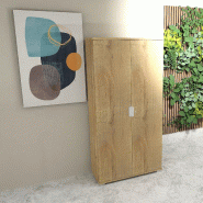 Grande armoire à portes battantes TAK - Mobel Linea - Chêne veiné_0