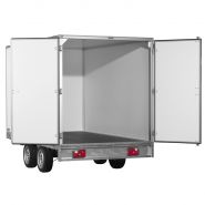 PS1520 - Remorque fourgon en bois Saris - 2000 kg - Double essieu - Freinée_4