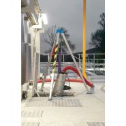 Tripode aluminium pour opérations de levage jusqu'à 3000 kg