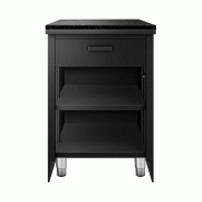 Comptoir caisse TORONTO - L600 mm - Plan de travail en granit Noir - P900_4
