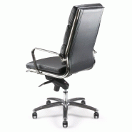 Fauteuil de Direction synchrone - cuir Noir pleine fleur -  So Ravenne - Avec_4
