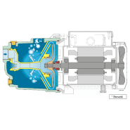 Pompe de surface auto-amorçante Calpeda NGLM 280 - Fonte - 4,8 m3/h - 220V - Pompe pour jardin et maison_4