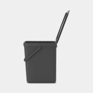 Poubelle Brabantia Sort & Go - 25 litres - Grey - Multi-talent - volume M (25 L)_4