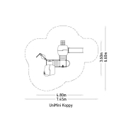 Structure multi-jeux 3 à 5 ans - Unimini Koppy - 8047023 - Hags - Poteaux bois et panneaux HPL - Fondation à enterrer_4