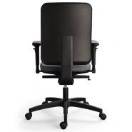 Tasko - chaise de bureau ergonomique - Sitis - roulettes design blanches - assise et dossier tissu ajustables_4