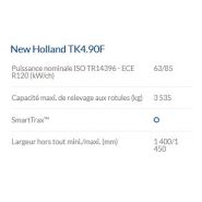 TK4.90F Tracteur Agricole - New Holland - 85 ch - Chenilles SmartTrax™ et Steering-O-Matic™ Plus_4