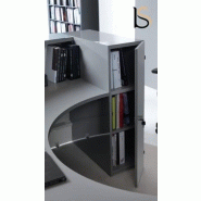 Grande banque d'accueil lumineuse Valde - MDD - Droite, Avec caisson_4