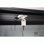 Arrière-bar deux portes pivotantes Série G noir 208L | Polar - GL002_4