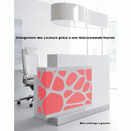 Borne d'accueil Organic avec système d'illumination - MDD - 130, Blanc brillant, A gauche_5