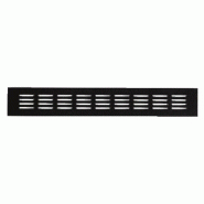 Grilles d&#039;aération pour ameublement - à encastrer - en aluminium anodisé naturel h60xl400mm