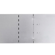 Vidaxl clôture de pelouse flexible 10 pcs acier galvanisé 100x14 cm 271782_4