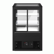 Vitrine à pâtisserie réfrigérée 810 mm - LED et 2 étagères_4