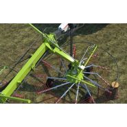 Andaineur double rotor CLAAS avec attelage facile et grande maniabilité