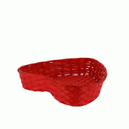 Corbeille coeur bambour rouge Corso 32x30 -_4