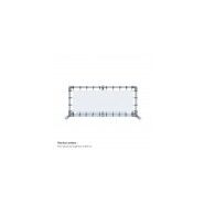 Structure de stand d'exposition - Borney - barrière publicitaire avec pied fixe_4