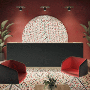 Banque d'accueil PMR largeur 4,24m option éclairage So Aragon_4