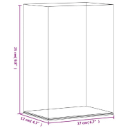 Vidaxl boîte d'affichage transparente 17x12x25 cm acrylique 154897_4