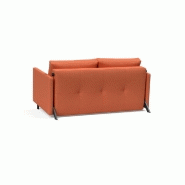 Canapé design convertible Cubed 02 Arms - Innovation Living - Couchage 140x200 cm - Tissu Argus Rust_4