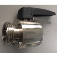 Vannes à boule en inox 316L - commande manuelle ou pneumatique - stérilisables et démontables_4
