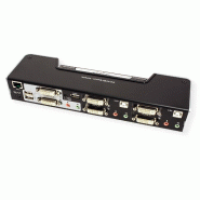 Aten cs1642a switch kvm dual-view dvi, usb, audio, usb-hub, 2 ports_4