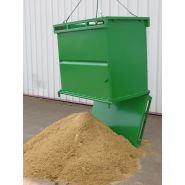 FOP/FIP/FMP - Benne agrégats renforcée à fond ouvrant - Goubard SARL - Capacité 500 à 1000 L_4
