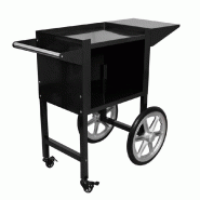 Machine à pop-corn professionnelle 5 kg/h avec chariot - Noir_4
