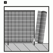 Brise-vue décoratif Havana - 85% occultant - indémaillable - traité anti-UV - 1,5 x 5 m - brun_4