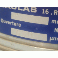 Tamis de test en acier inox SAULAS 200x50mm - 630 µm_4