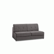 Canapé lit compact 3 places Denso - ouverture express 140x197 cm - matelas 18 cm microfibre taupe_4