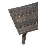 Table basse de salon CHET en chêne brun vieilli - Dimensions 121x66x32 cm_4