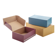 Boîte postale en carton ondulé - impression quadri sur mesure - avec bande auto-scellante_4