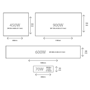 Radiateur infrarouge en verre 900W Fulkorn - design minimaliste, efficacité énergétique et confort thermique_4