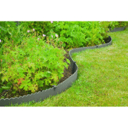 Nature bordure de jardin décorative 0,13x12 m 3 mm gris 446392_4
