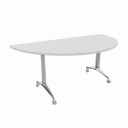 Table de réunion ½ lune Net - Mobel Linea - Blanc, Blanc_4