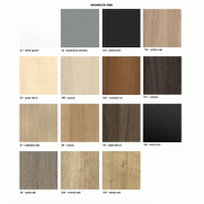 Armoire basse coulissante - MDD - Gris aluminium, Avec socle de finition, Blanc_4