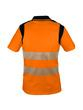 Polo haute visibilité orange et bleu - 55% coton / 45% polyester - 170 g/m² avec bandes rétro-réfléchissantes_4