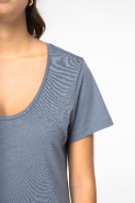 T-shirt écoresponsable slub femme - 100% coton biologique - Réf: NS329_4