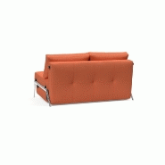 INNOVATION LIVING - Canapé design convertible Cubed 02 Alu 200x140 cm - Tissu rouille Argus_4