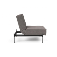 Fauteuil convertible design SPLITBACK - Innovation Living - Mixed Dance Grey - Couchage 90x115 cm - Pieds en acier noir mat_4