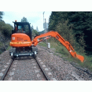 Pelle rail-route avec capacité de fouille jusqu'à 3870 mm