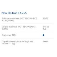 T4.75S Tracteur agricole - New Holland - 55 à 75 ch, cabine panoramique et transmission polyvalente_4