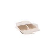 Boîte repas écrue en canne à sucre avec couvercle - 800 ml - 2 compartiments - Bio Futura - SCMB2C-75_4
