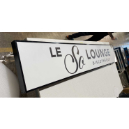 Caisson lumineux LED mince - 7 cm d'épaisseur - Aluminium et plexiglas - Intensité lumineuse réglable_4