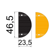 Ralentisseur en PVC recyclé - Visible jour et nuit - Hauteur 7,5 cm - RAL M75 - ADS Equipements Eurl_4