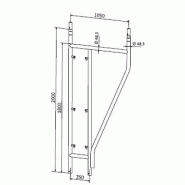 Échafaudage professionnel compatible avec systèmes tubes et colliers