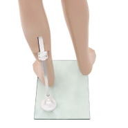 Vidaxl mannequin enfant corps complet avec base verre beige 140 cm 142931_4