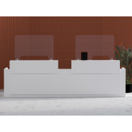 Banque d'accueil droite classique en bois - AVANT, design adaptable à tout environnement_4