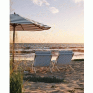 Fauteuil futon Boogie en hêtre massif naturel - Coloris Beach Blue - Design compact et confortable_4