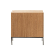 Buffet design BOZA - 2 portes - Bois naturel massif - Style industriel_4